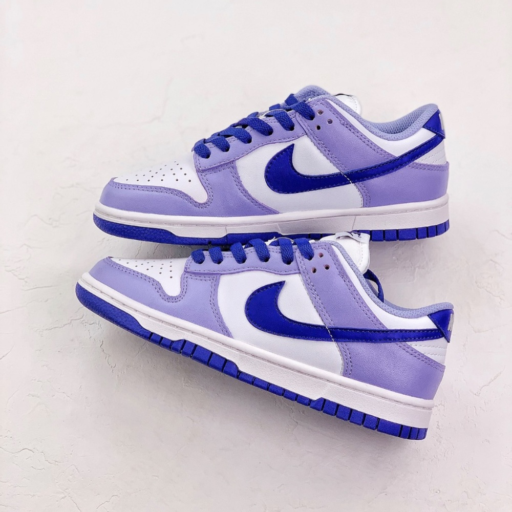 Nike Women's Low Top Athletic Sneakers in White and Purple - Picture 2 of 6